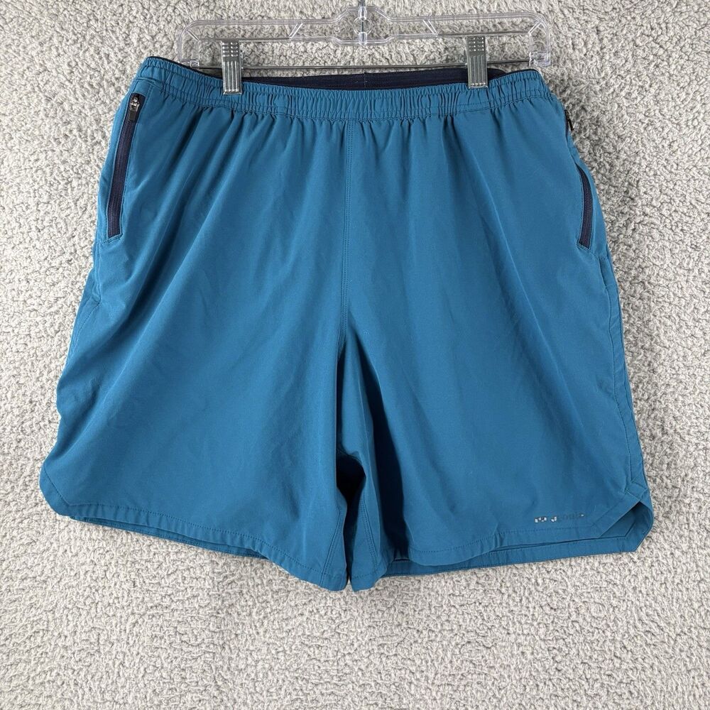 Patagonia Nine Trails Shorts Mens XL Blue Running 7" Lined Hiking Performance